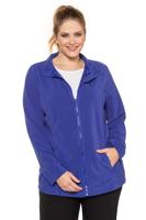 Ulla Popken Fleecejack, inritsbaar, ritssluiting, 2 zakken - Grote Maten