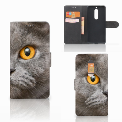 Telefoonhoesje met Pasjes Nokia 5 Britse Korthaar