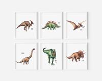 Posters - Dinosaurussen / set van 6