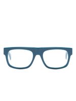 Gucci Eyewear lunettes de vue carrées GG1137O à logo imprimé - Bleu