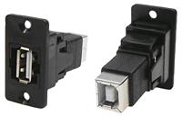 Adapter, Bus, inbouw USB-bus type A - USB-bus type B CP30609N Cliff 1 stuk(s)
