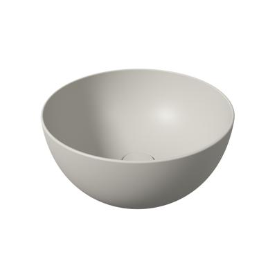 Salenzi Unica Round ronde opbouw wastafel waskom mat grijs 40x20cm Salenzi Unica Round ronde opbouw wastafel waskom mat grijs 40x20cm