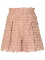 Balmain short en tweed à taille haute - Tons neutres - thumbnail