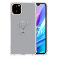 Apple iPhone 11 Pro Stevig Bumper Hoesje Grijs Baby Olifant