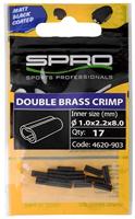Matte Black Double Brass Crimp