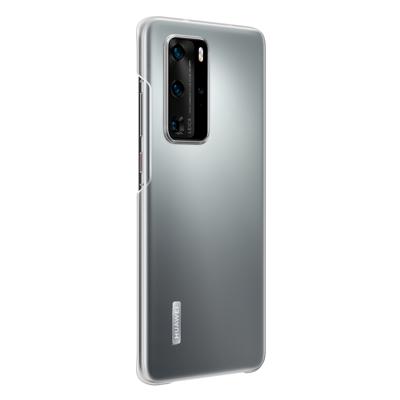 Case - Achterzijde behuizing voor mobiele telefoon - hoge kwaliteit PU - transparant - voor Huawei P40 Pro