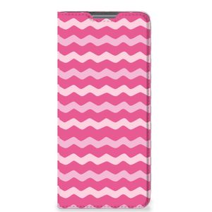 Xiaomi 12 Pro Hoesje met Magneet Waves Pink