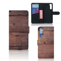 OnePlus Nord Book Style Case Old Wood - thumbnail