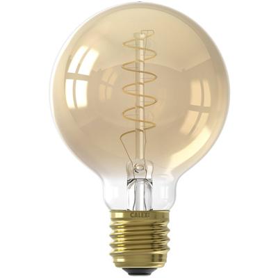 CALEX - LED Lamp - Globe - Filament G80 - E27 Fitting - Dimbaar - 4W - Warm Wit 2100K - Goud