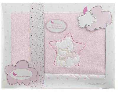 Interbaby lakenset wieg Ster 110 x 82 cm polyester