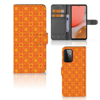 Samsung Galaxy A72 Telefoon Hoesje Batik Oranje - thumbnail