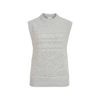 VILA gebreide spencer VIVOLIA grijs