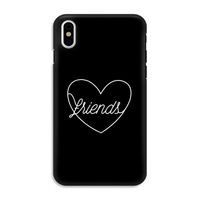 Friends heart black: iPhone XS Tough Case - thumbnail