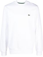 Lacoste sweat à logo brodé - Blanc