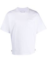 sacai t-shirt en coton à manches courtes - Blanc