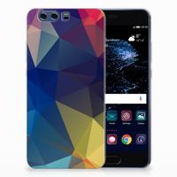 Huawei P10 Plus TPU Hoesje Polygon Dark - thumbnail