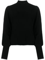 Allude pull en cachemire à manches bouffantes - Noir