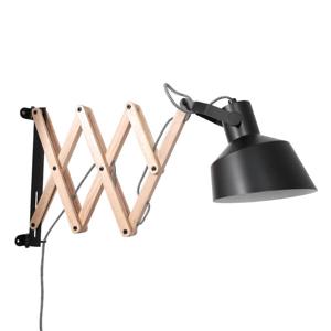 Steinhauer Houten schaarlamp Porter met zwart 3372ZW