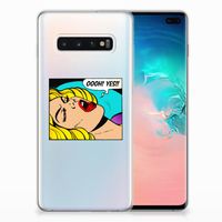 Samsung Galaxy S10 Plus Silicone Back Cover Popart Oh Yes