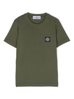 Stone Island Junior t-shirt en coton à motif Compass - Vert - thumbnail