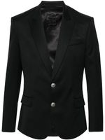 Balmain blazer en laine à simple boutonnage - Noir