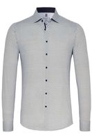 Desoto Slim Fit Jersey shirt wit/groen, Stippen