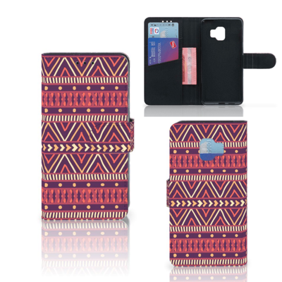 Samsung Galaxy J2 Core Telefoon Hoesje Aztec Paars Samsung Galaxy J2 Core Telefoon Hoesje Aztec Paars