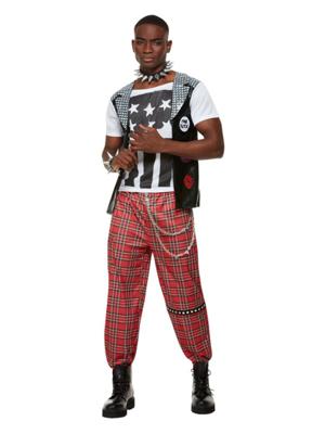 Punk Rocker Costume Red
