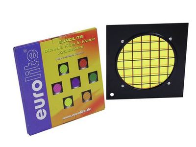 Eurolite Dichroic kleurfilter Zwart, Geel Geschikt voor (podiumtechniek): PAR 56