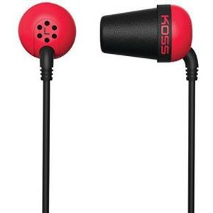 Koss PLUG R hoofdtelefoon/headset Hoofdtelefoons In-ear Rood