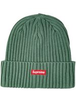 Supreme bonnet en maille nervurée - Vert