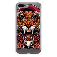 Tiger and Rattlesnakes: iPhone 8 Plus Transparant Hoesje - thumbnail