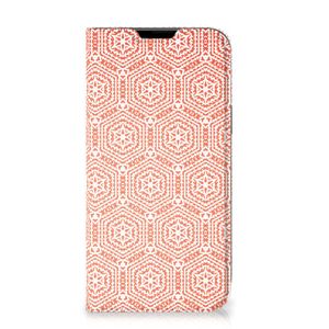 Apple iPhone 14 Plus Hoesje met Magneet Pattern Orange