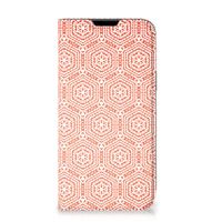 Apple iPhone 14 Plus Hoesje met Magneet Pattern Orange