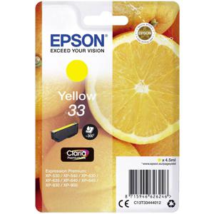 Epson Inktcartridge T3344, 33 Origineel Geel C13T33444012