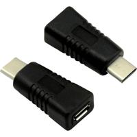 VALUE 12.99.3190 tussenstuk voor kabels USB 2.0 Type C USB 2.0 Type Micro B Zwart - thumbnail