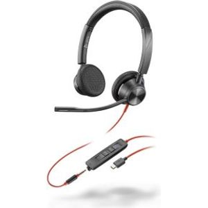 POLY 8X222AA hoofdtelefoon/headset Bedraad Hoofdband Kantoor/callcenter USB Type-C Zwart