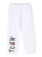 DSQUARED2 KIDS pantalon de jogging à imprimé Icon - Blanc