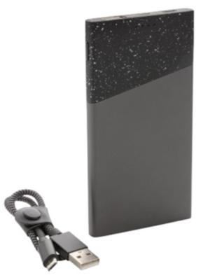 Swiss Peak pocket-powerbank 5.000 mAh 12,5 cm staal/nylon zwart Swiss Peak pocket-powerbank 5.000 mAh 12,5 cm staal/nylon zwart