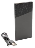 Swiss Peak pocket-powerbank 5.000 mAh 12,5 cm staal/nylon zwart