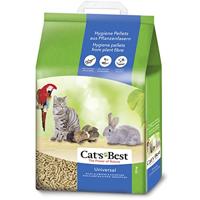 Cat's Best Universeel, 100% plantaardig strooisel voor kleine dieren, niet-klonterende pellets van plantaardige vezels, voor katten en andere rassen van kleine dieren, 11 kg/20 l