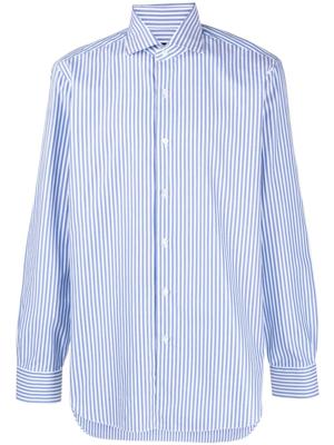 Barba Gestreept overhemd - Blauw