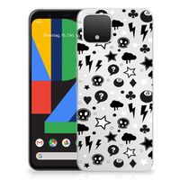 Silicone Back Case Google Pixel 4 Silver Punk - thumbnail