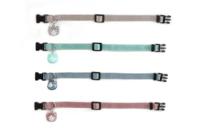 Beeztees uni - kattenhalsband - nylon - grijs - 20-30 cm