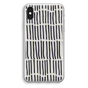 Moroccan stripes: iPhone X Transparant Hoesje