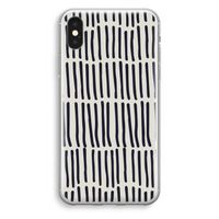 Moroccan stripes: iPhone X Transparant Hoesje - thumbnail