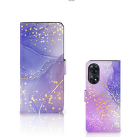 Hoesje voor OPPO Reno8 T 4G Watercolor Paars