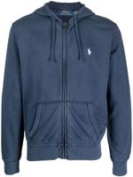 Polo Ralph Lauren hoodie zippé à lien de resserrage - Bleu