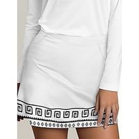 Dames Tennisrok Golfrok Ademend Sneldrogend Vochtregelerend Tenniskleding Golfkleding Normale pasvorm 2 in 1 Zak voor golftee Gedrukt Zomer Tennis Golf Augurkbal miniinthebox