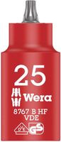 Wera 8767 B VDE HF TORX® Zyklop Bitdop, geïsoleerd, met 3/8"-aandrijving, met vasthoudfunctie, TX 25 x 55 mm - 05004921001